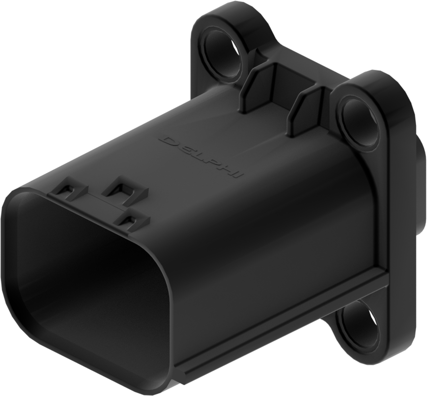 6 Way M HES 1.0 2.4 Sealed Connector Black