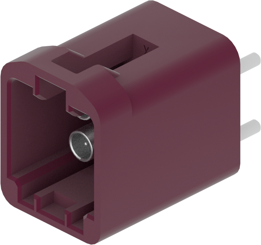 4 Port 2 Row MCA-A Male Mini Coax Claret Code D