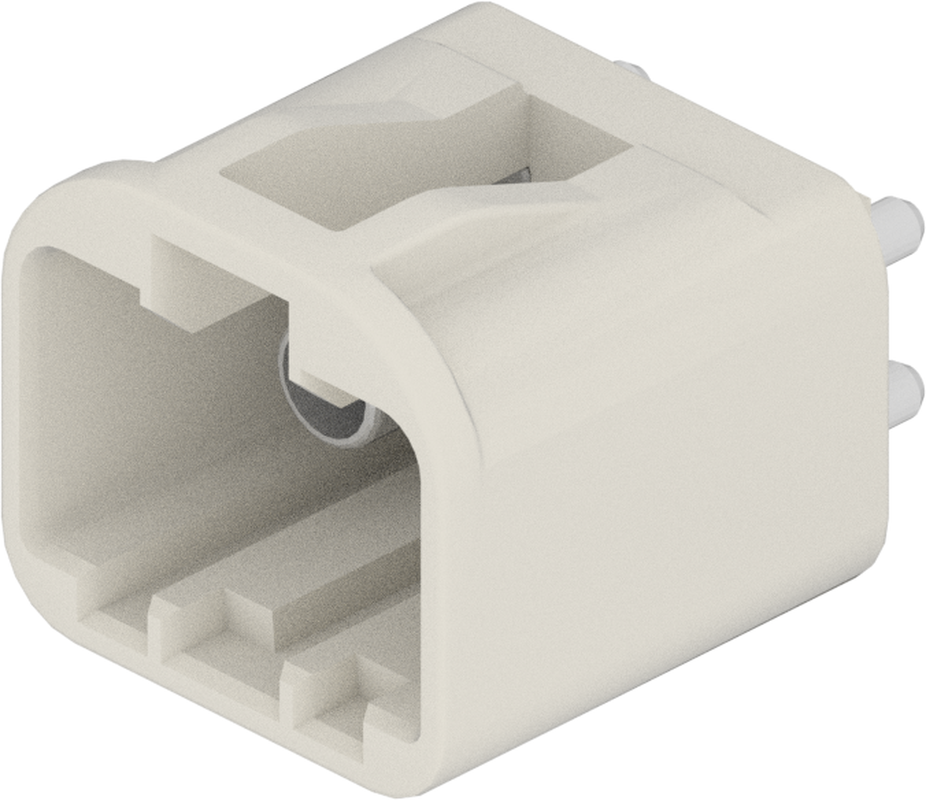 2 Port 1 Row MCA-A Male Mini Coax Cream White Code B
