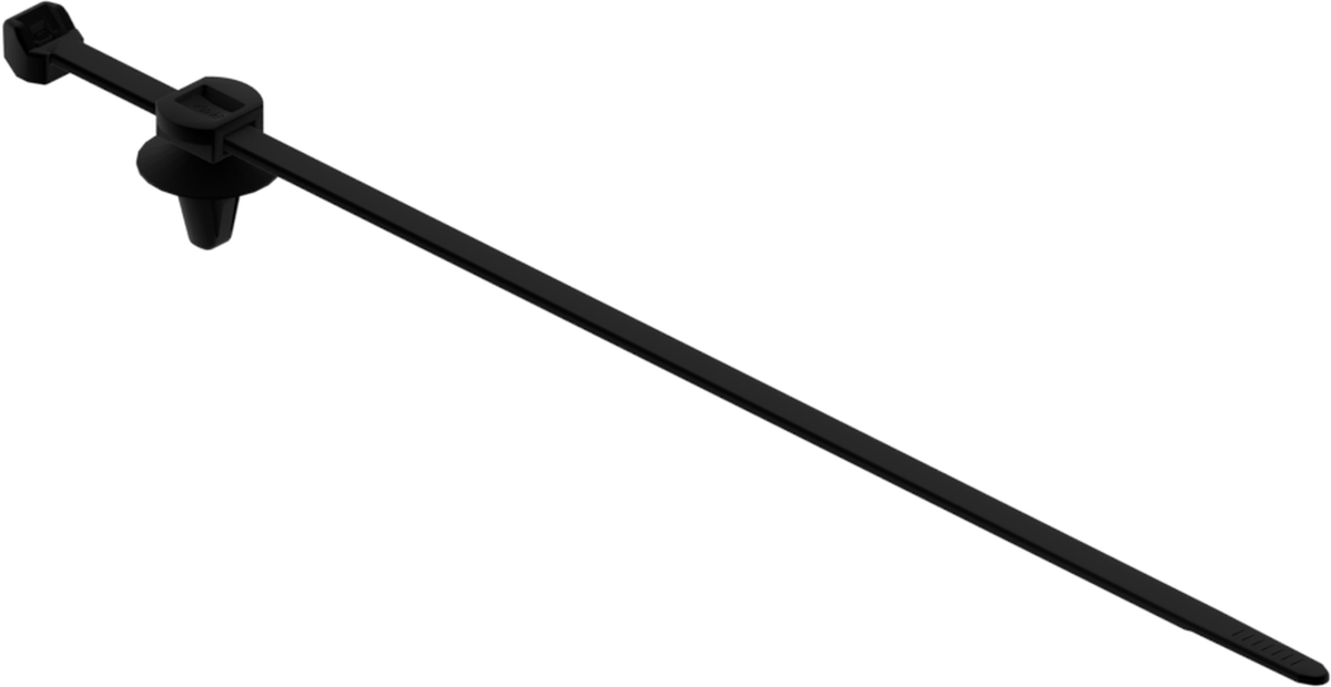 ASM MOUN WIRE TIE CLIP HD ROSEBUD BLK
