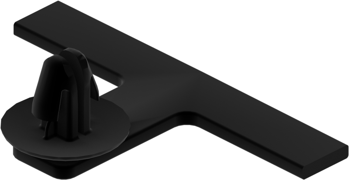 MOUN CLIP TAPE ON BLK ROSEBUD