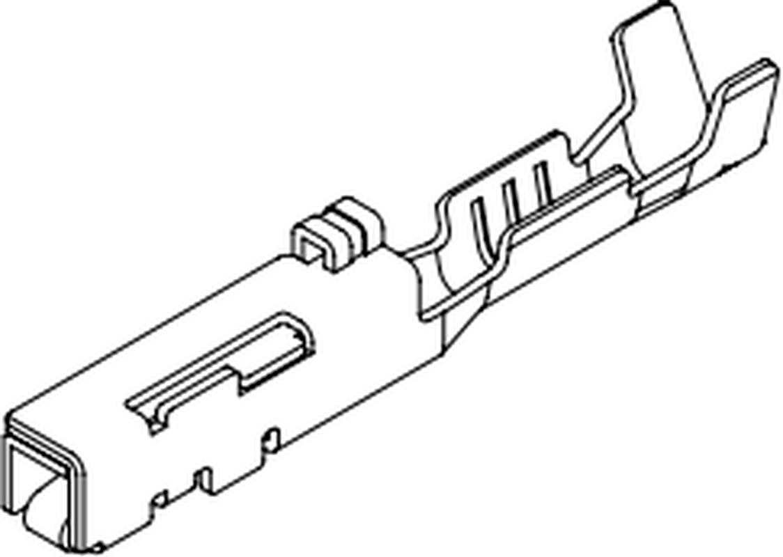 0.64 Female MMC 025 Cavity Lock UnSealed Terminal Cross Sec (0.3 - 0.5 mm²)