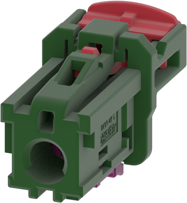 1 Port 1 Row MCA-A Female Mini Coax Green Code M