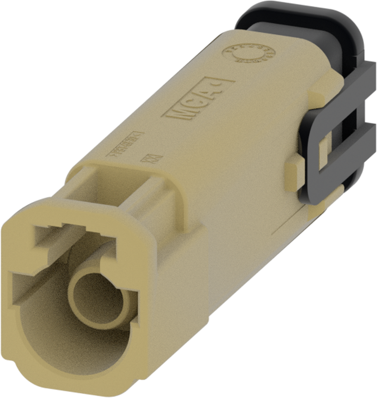 1 Port 1 Row MCA-B Male Mini Coax Beige Code J