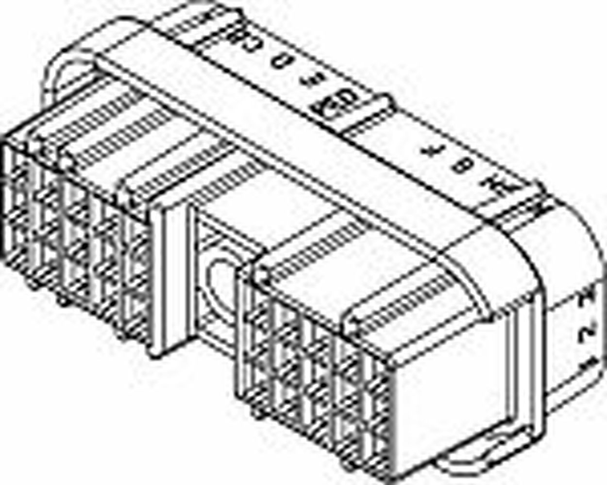 30 Way F MetriPack (M/P) 150 Sealed Connector Black
