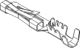 1 MIC/P Female Locking Lance Unsealed Terminal Cross Sec (0.8 - 1 mm²)