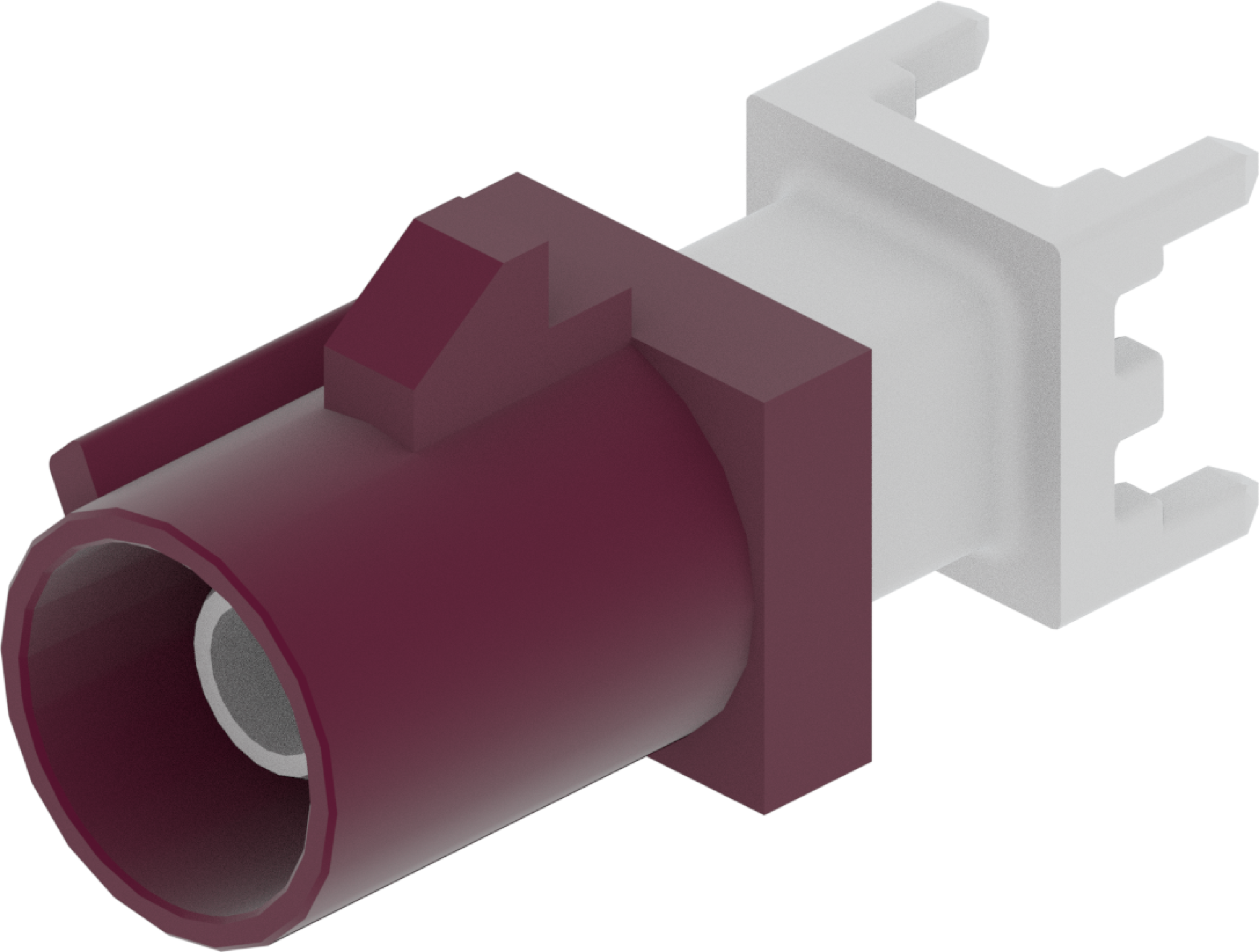 1 Port 1 Row Male Fakra Claret Voilet Code D