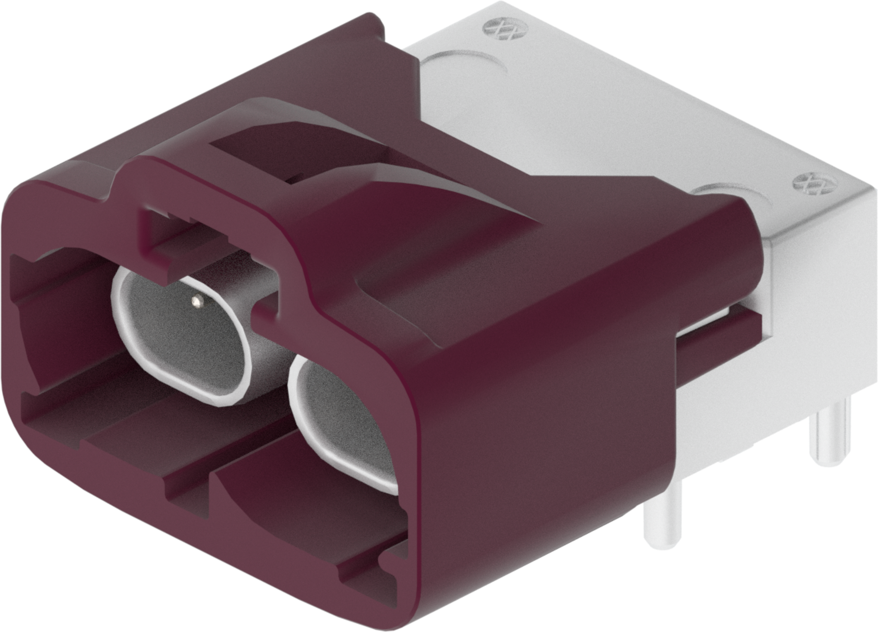 2 Port 1 Row Male H-MTD Violet Code D
