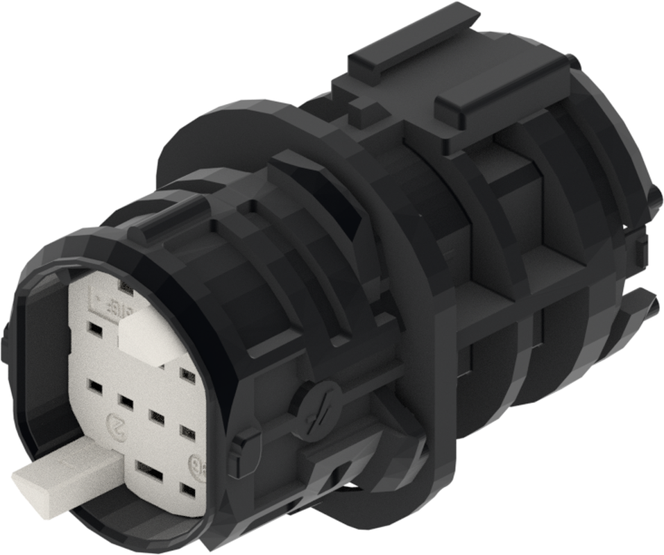 14 Way Male MIXED Unsealed Connector Black