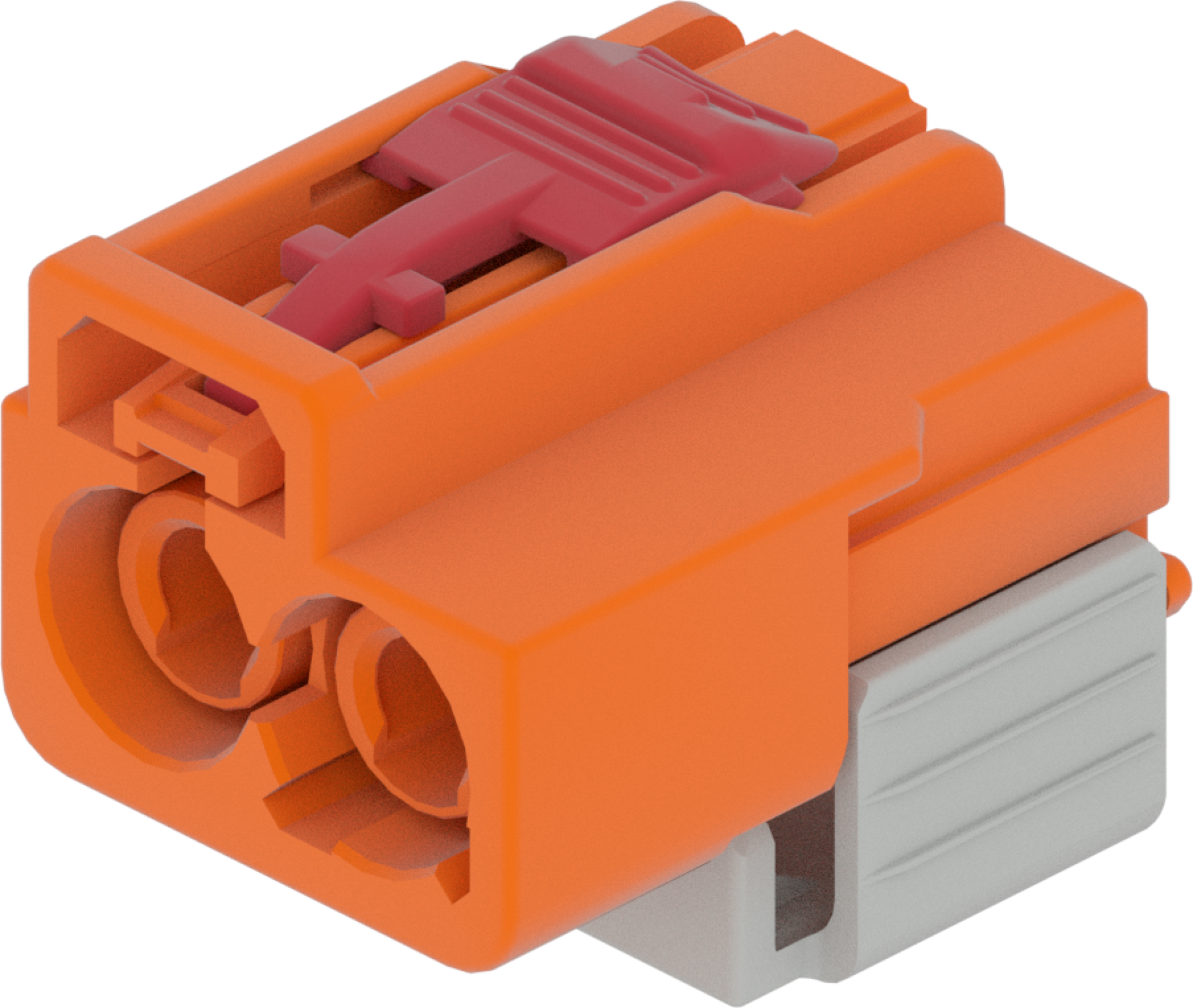 2 Port 1 Row Female Fakra Orange Light Code M