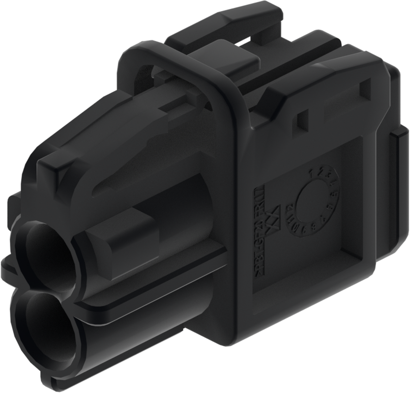 2 Port 2 Row MCA-B Female Mini Coax Black Code A