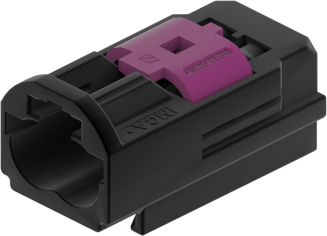 2 Port 1 Row MCA-B Male Mini Coax Black Code A