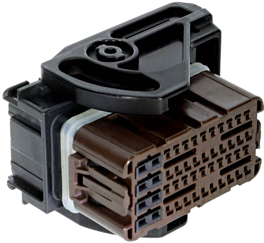 48 Way F Hybrid 0.64 1.5 CMC Sealed Connector Black