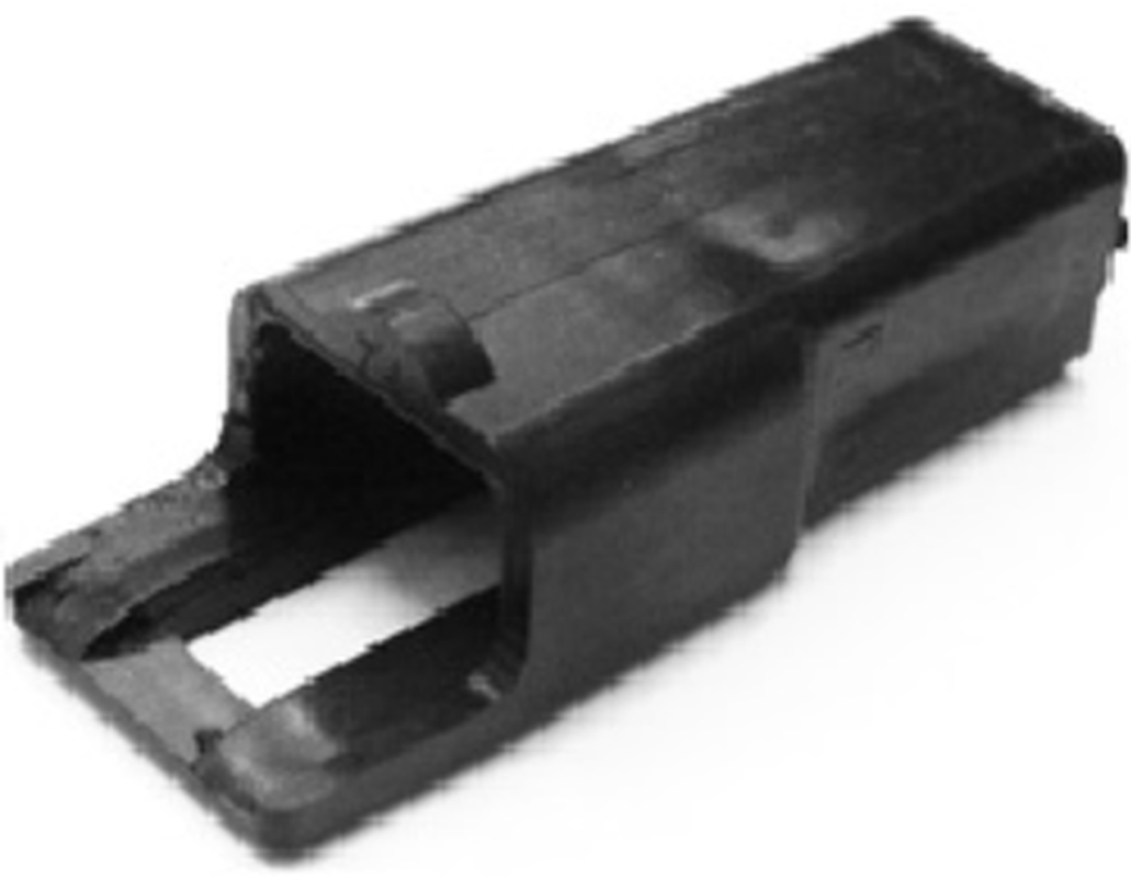 1 Way M 56 SERIES 6.3 Unsealed Connector Black