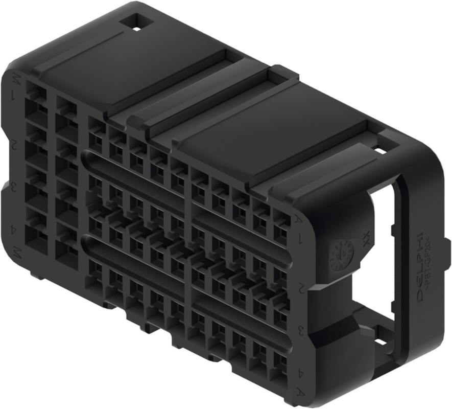 48 Way Female MIXED Sealed Connector Black