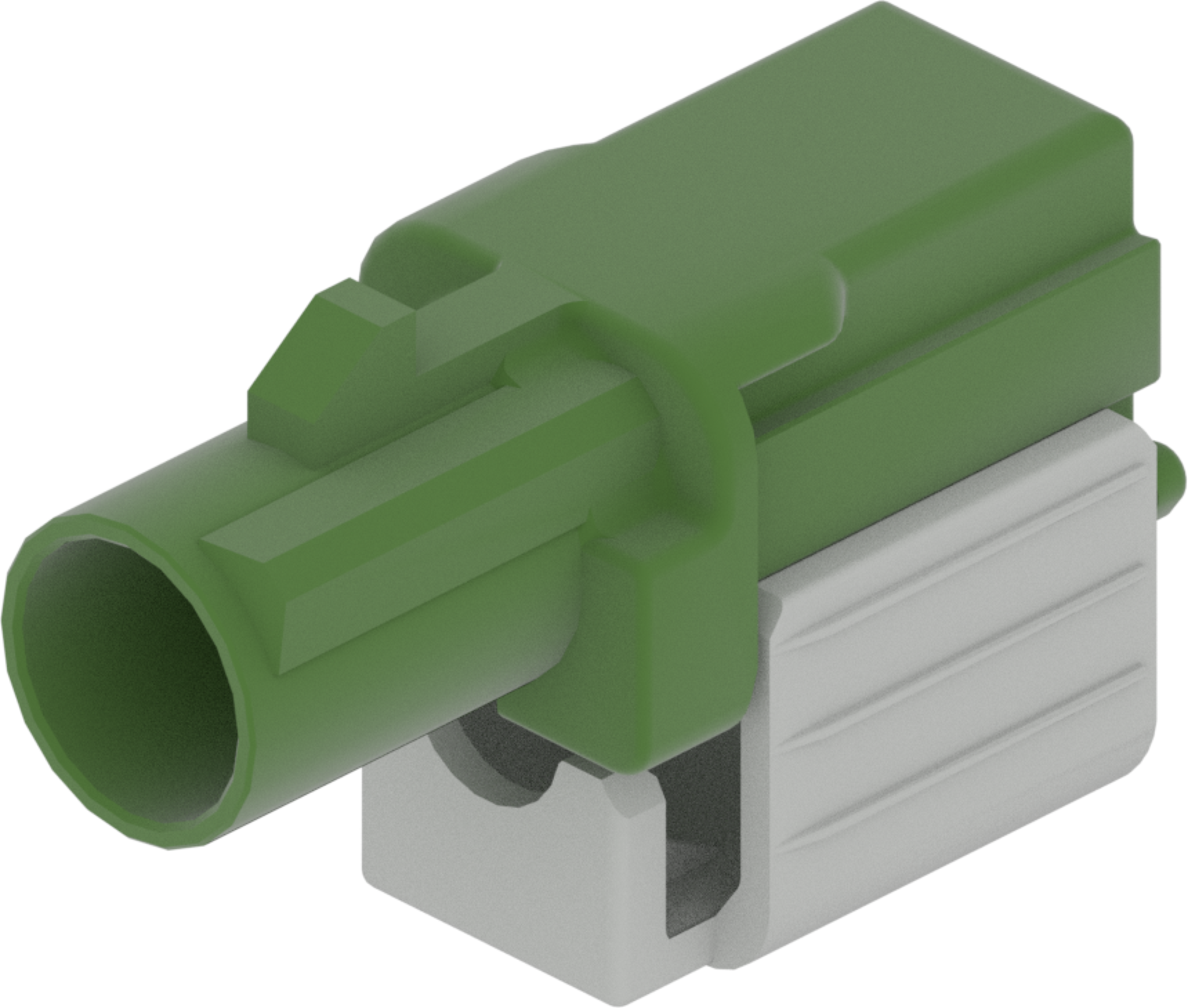 1 Port 1 Row Male Fakra Green Code E
