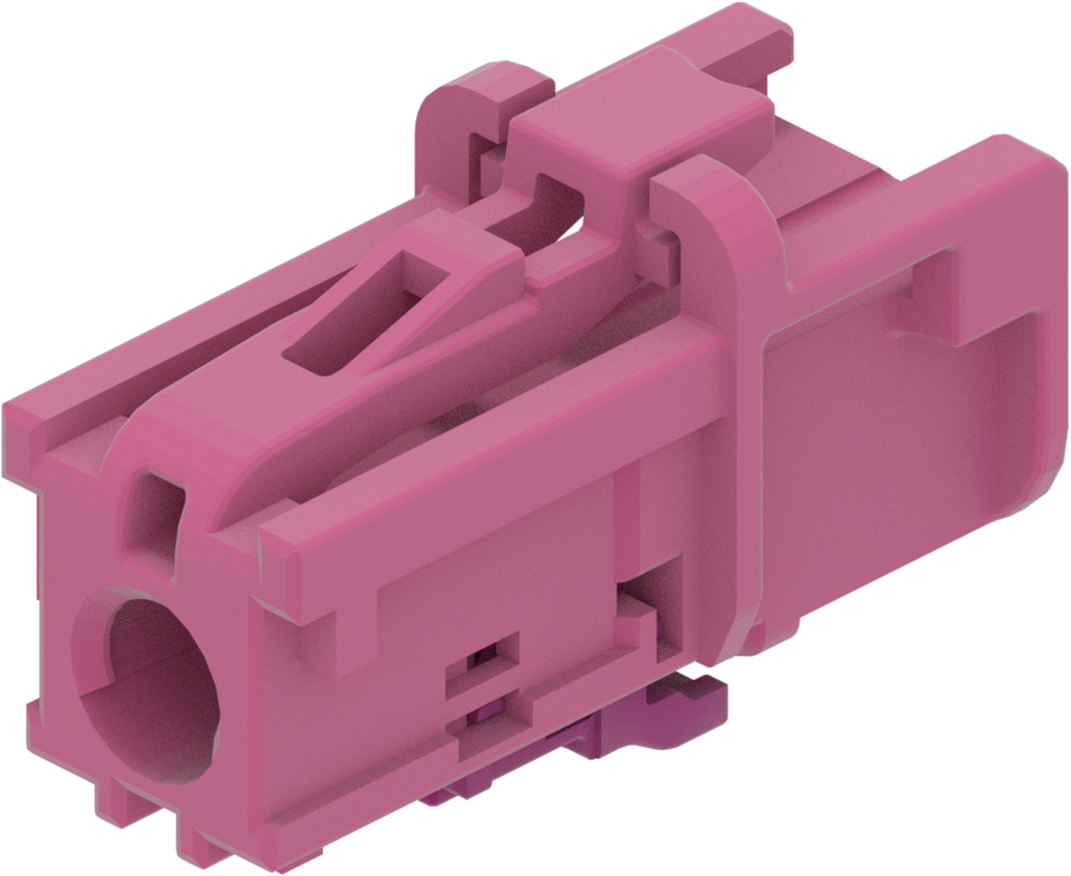 1 Port 1 Row MCA-A Female Mini Coax Heather Violet Code H