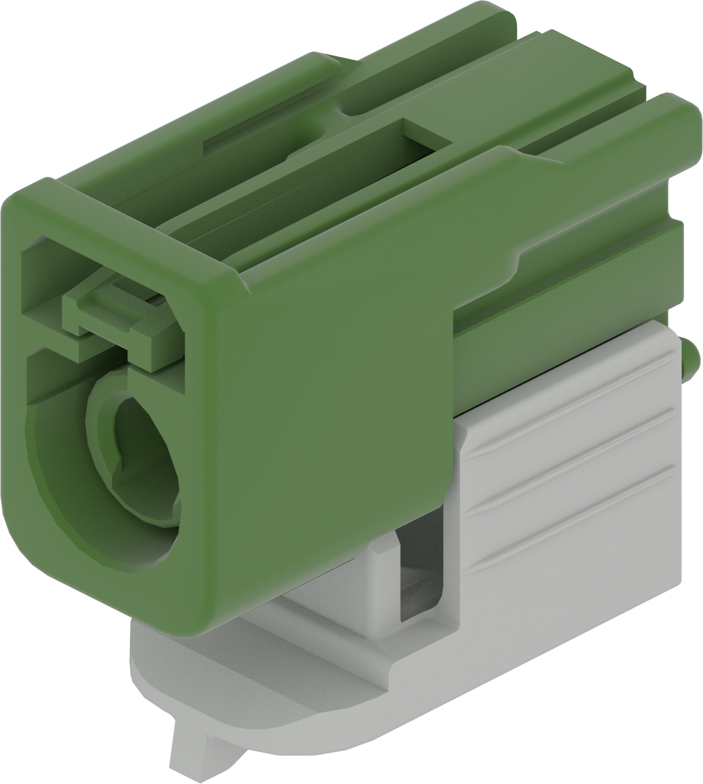 1 Port 1 Row Female Fakra Green Code E
