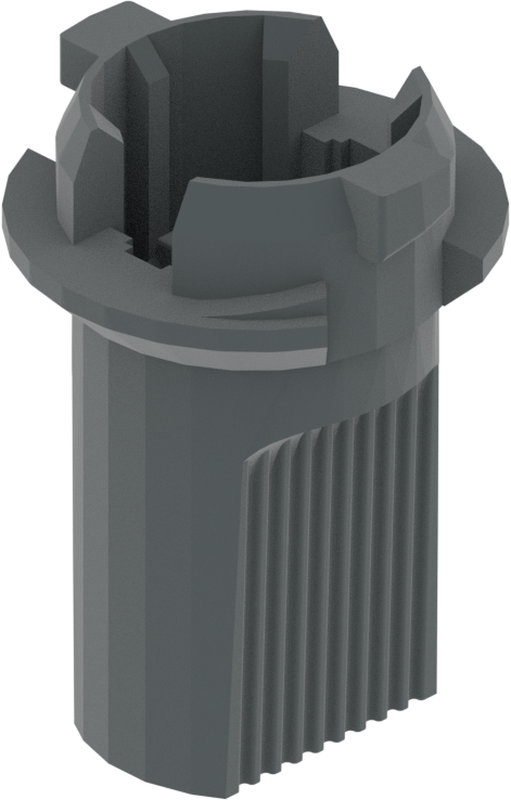 2 Way F LP SOC - Unsealed Connector Gray-Medium