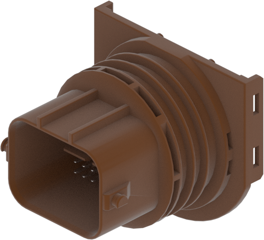 28 Way M APEX 1.2 1.5 Unsealed Connector Brown