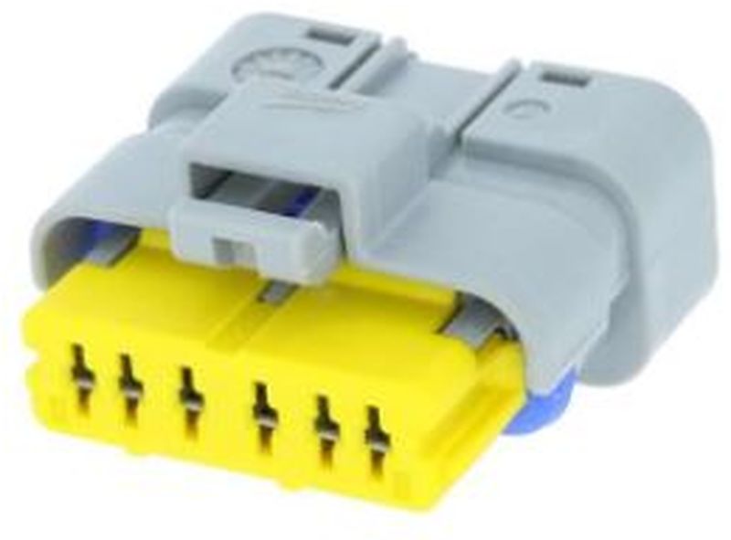 6 Way F 1.5 SICMA Mini Sealed Connector Yellow