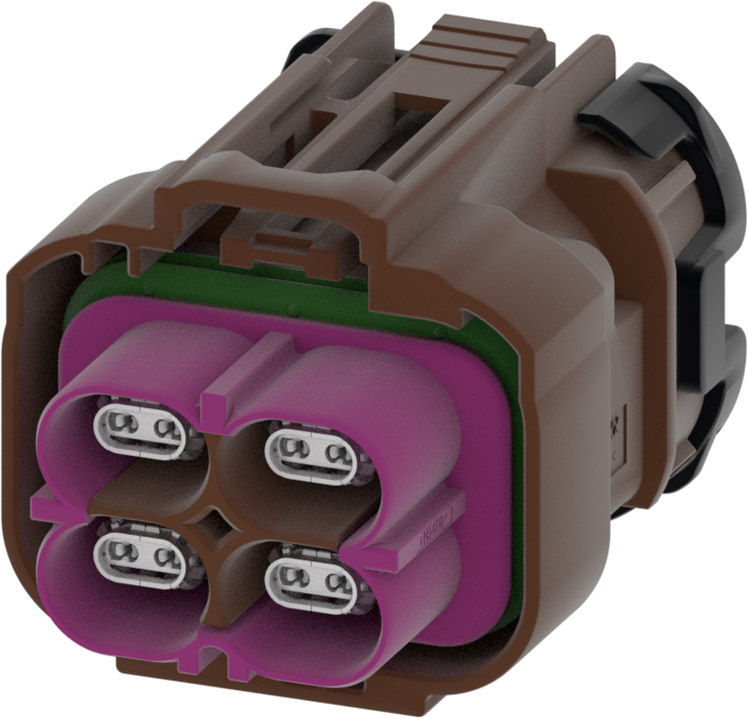 4 Port 2 Row Female H-MTD Brown Code F