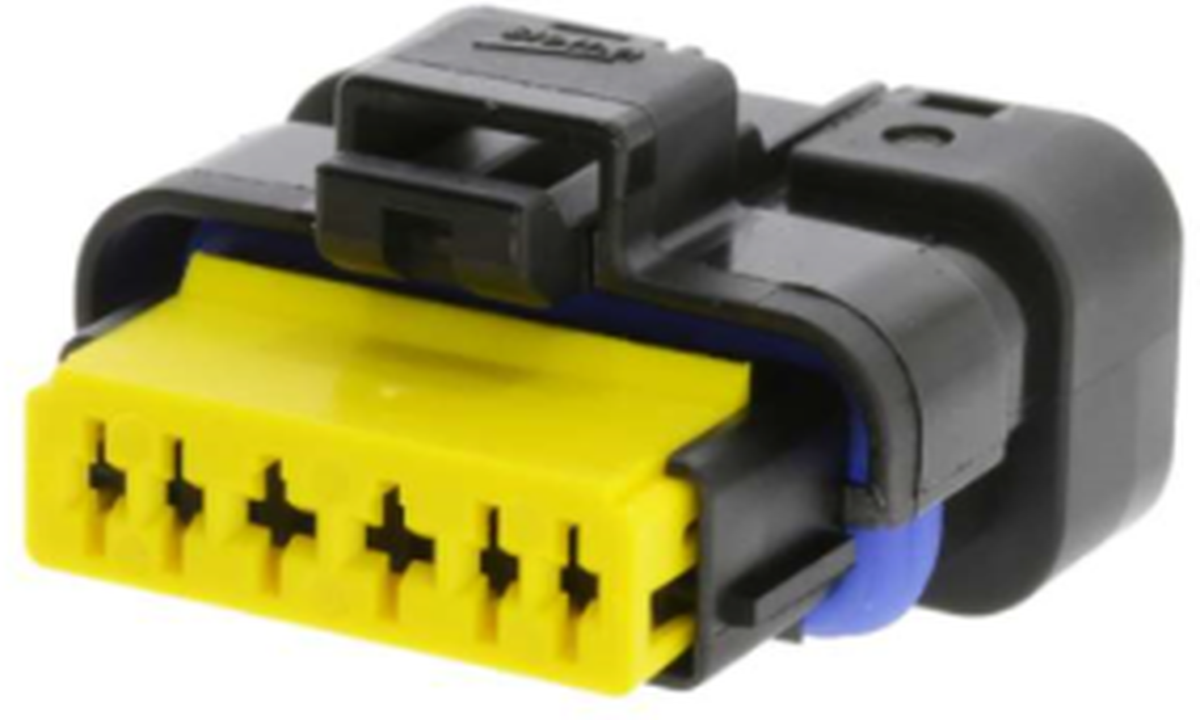 6 Way F SICMA-3 1.5 2.8 Sealed Connector Gray