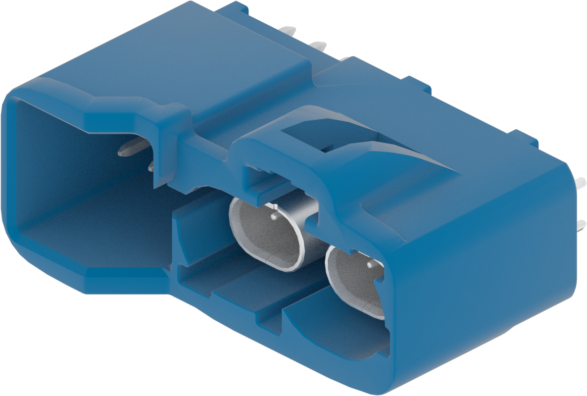 2 Port 1 Row Male H-MTD Blue Code C