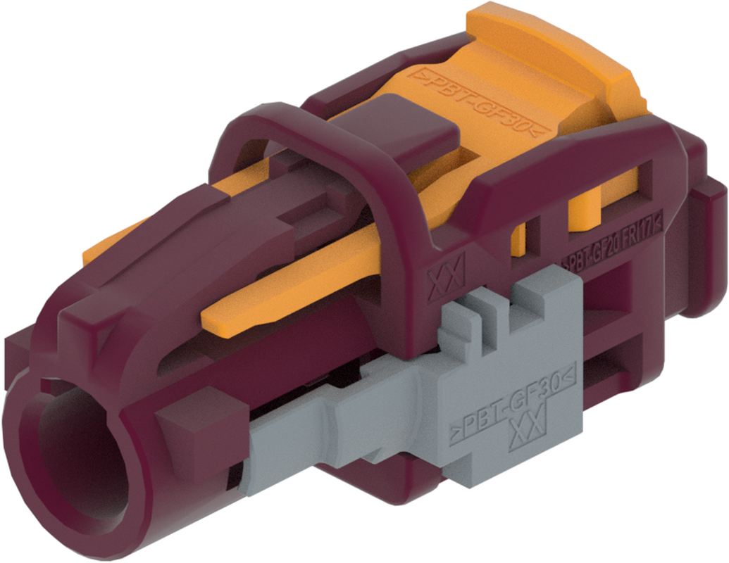 1 Port 1 Row MCA-B Female Mini Coax Claret Violet Code D
