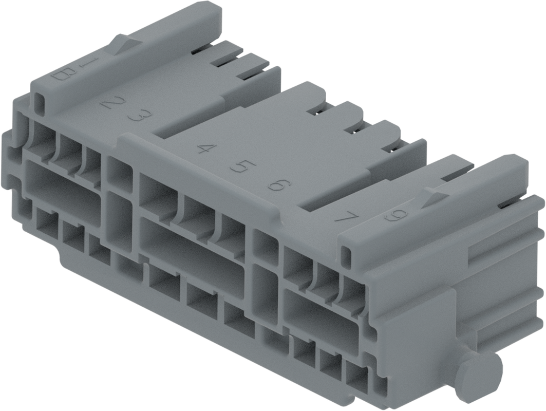 18 Way Female 1.5 2.8 Mixed Unsealed Connector Gray-Dark