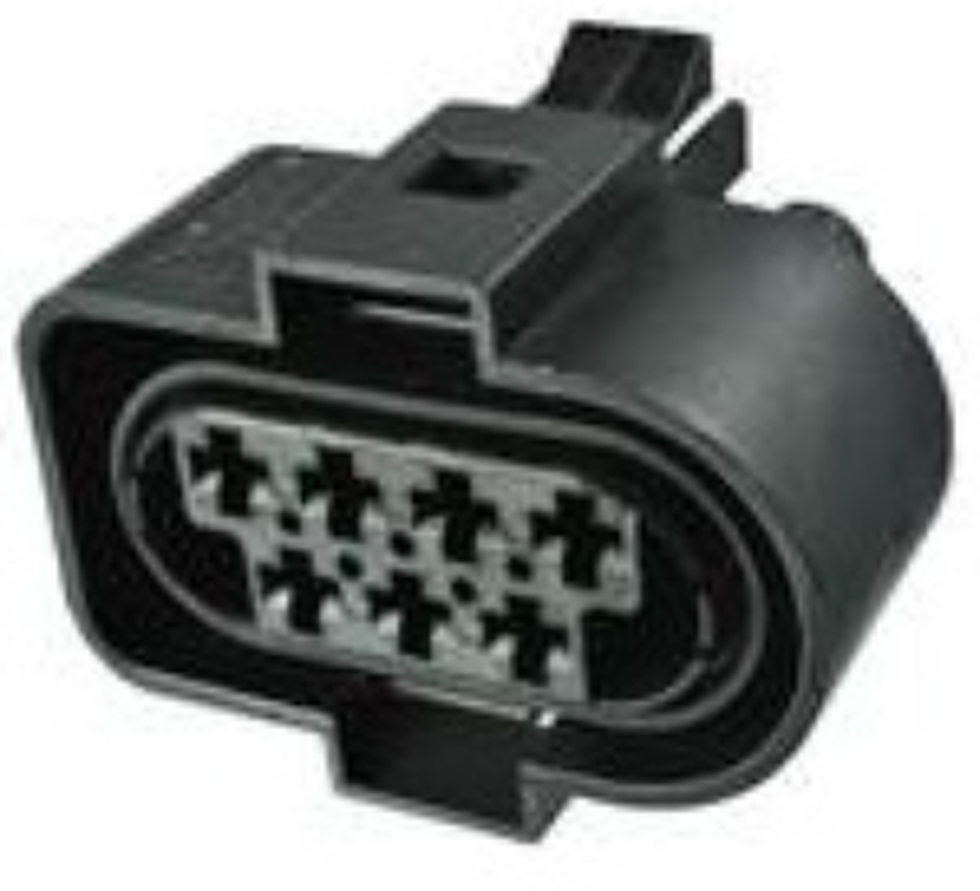 7 Way F DCS-2 2.8 Sealed Connector Black