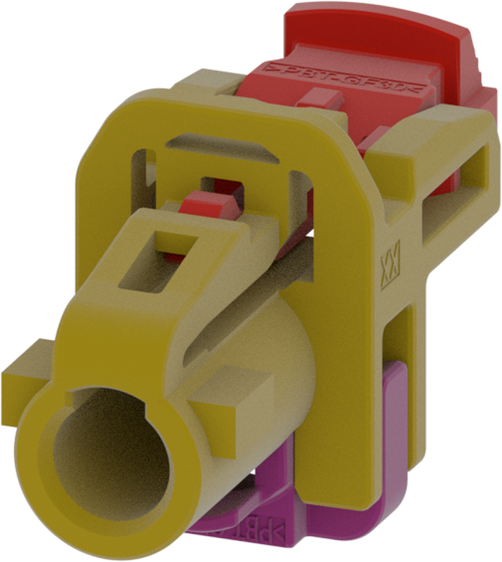 1 Port 1 Row MCA-B Female Mini Coax Curry Code K