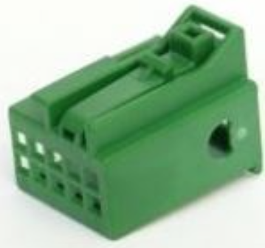 10 Way F MTS 0.64 Unsealed Connector Green