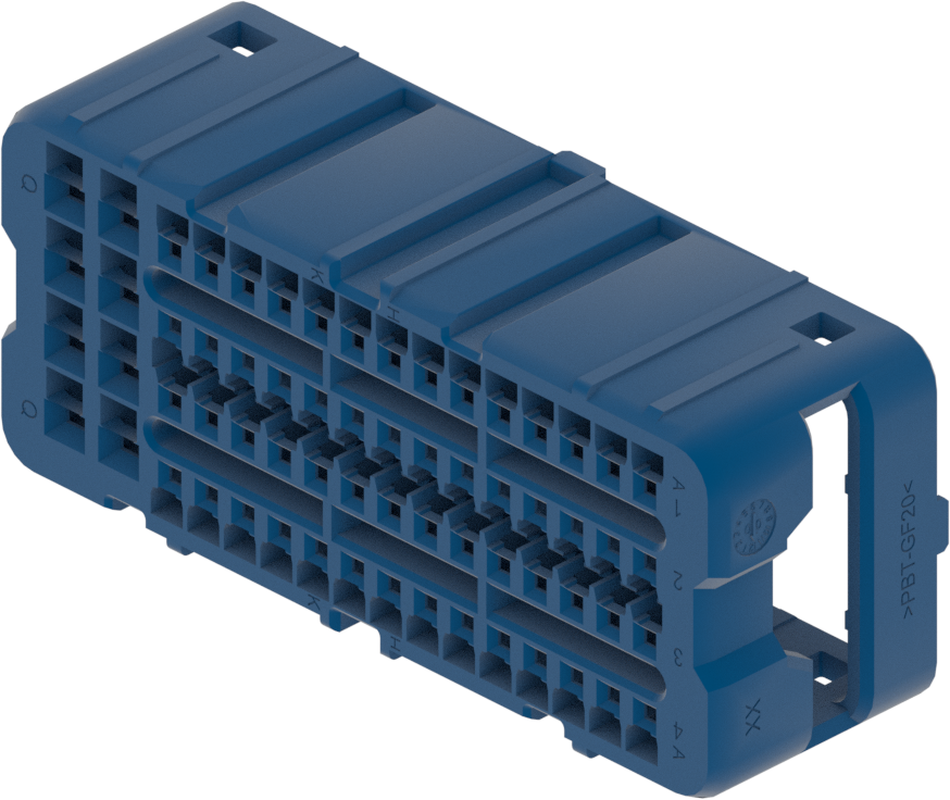 64 Way Female MIXED Sealed Connector Dark Blue