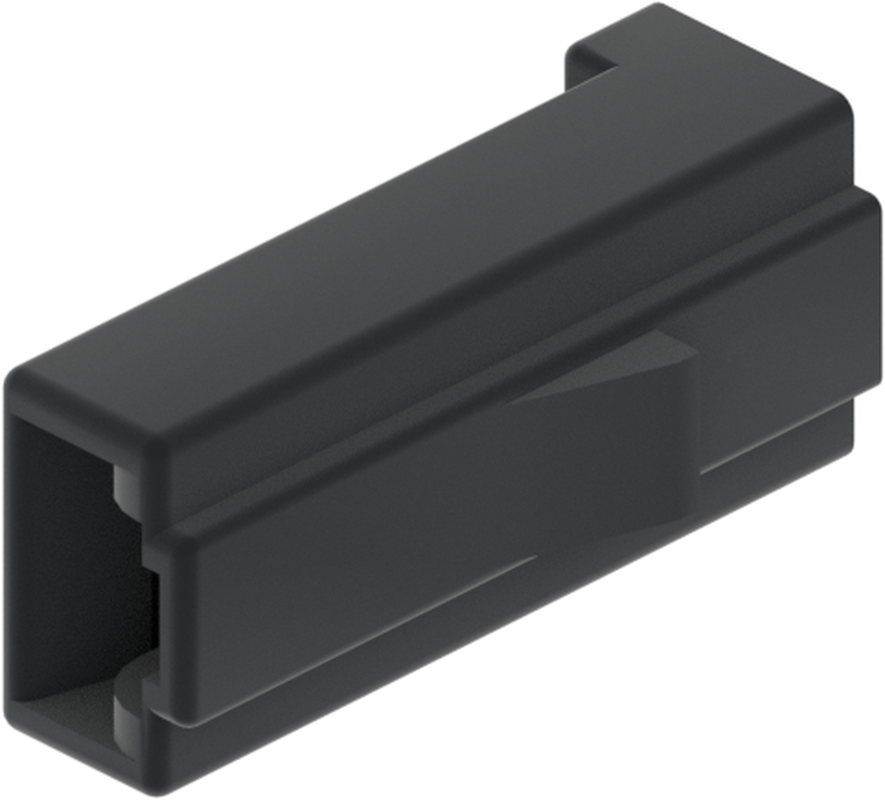 1 Way F 56 SERIES 6.3 Unsealed Connector Black