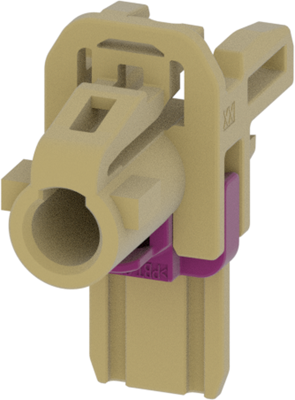 1 Port 1 Row MCA-B Female Mini Coax Beige Code J