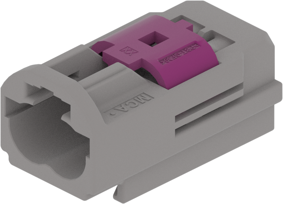 2 Port 1 Row MCA-B Male Mini Coax Grey Code G