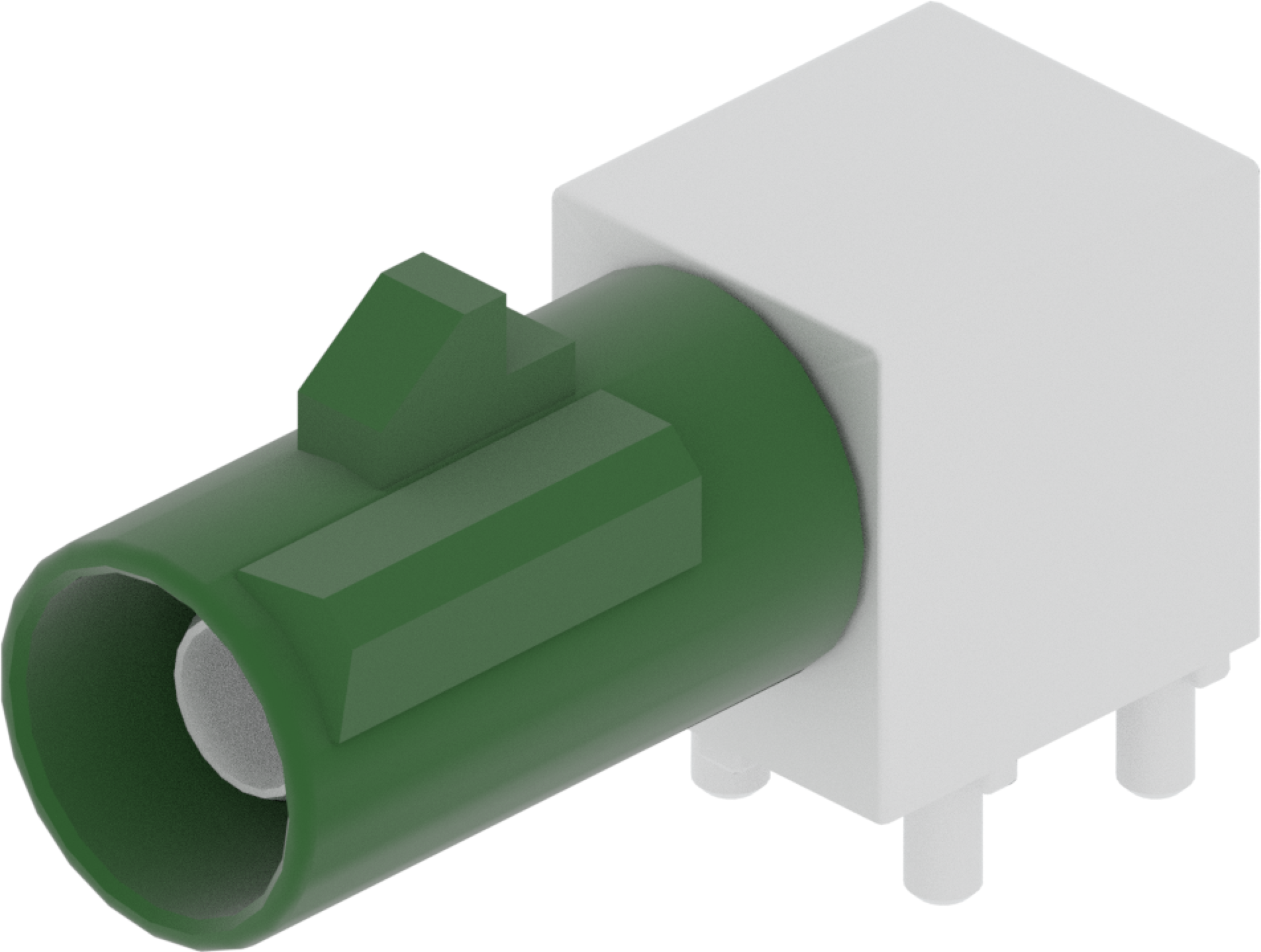 1 Port 1 Row Male Fakra Green Code E