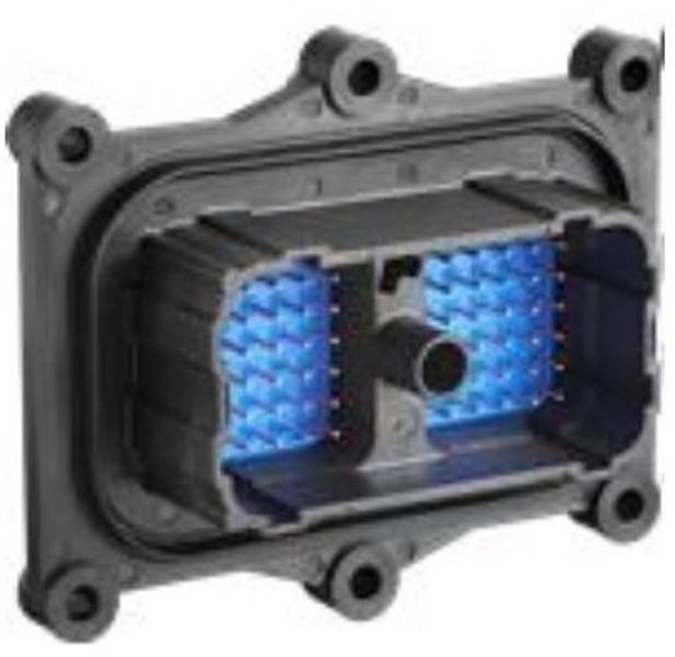 60 way Male HES Series Black Header