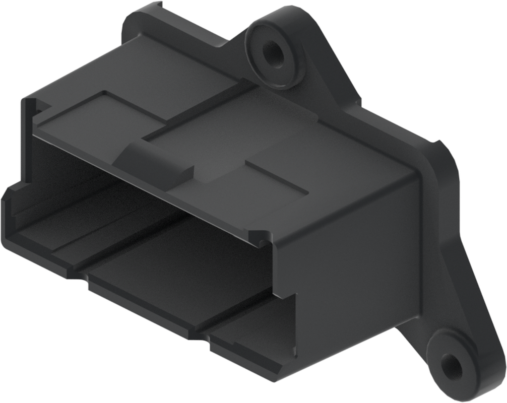 24 Way M MIC/P 1.0 Unsealed Connector Black