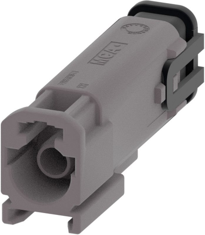 1 Port 1 Row MCA-B Male Mini Coax Platinum Grey Code G