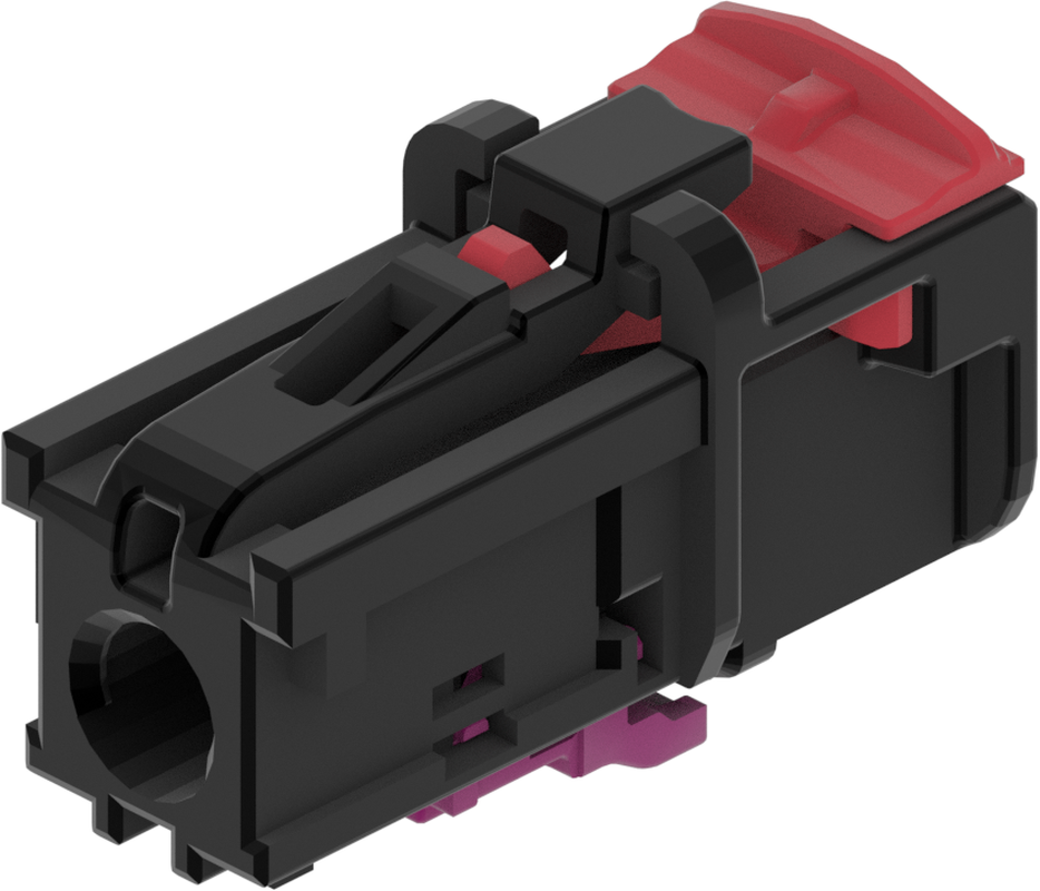 1 Port 1 Row MCA-A Female Mini Coax Black Code A