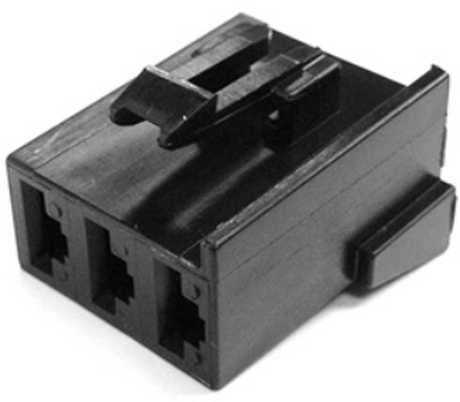 3 Way F MetriPack (M/P) 8.0 Unsealed Connector Black
