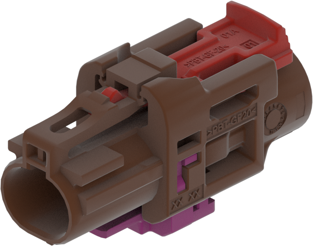 1 Port 1 Row Female H-MTD Brown Code F