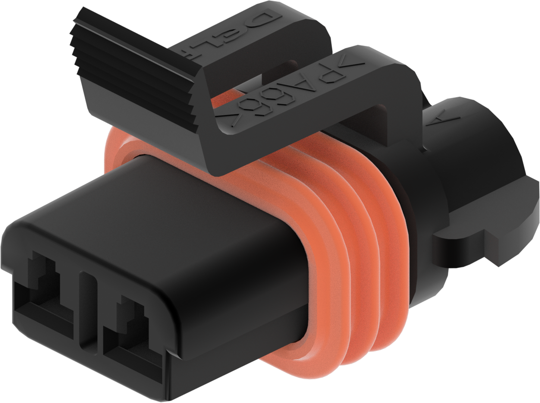 2 Way F MetriPack (M/P) 2.8 Sealed Connector Black