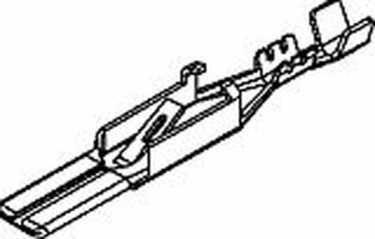 4.8 MetriPack (M/P) Male Locking Lance SN Unsealed Terminal Cross Sec (0.5 - 0.8 mm²)