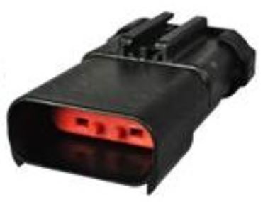 4 Way Male APEX 2.8 Unsealed Connector Gray-Light