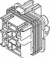 4 Way F MetriPack (M/P) 280 Sealed Flexlock Connector Gray-Medium