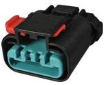 4 Way Female APEX 2.8 Sealed Connector Black
