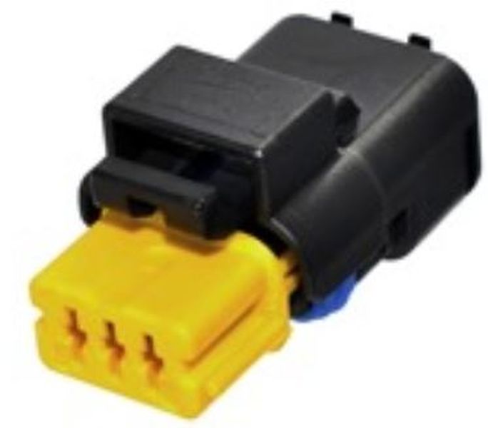 3 Way F 1.5 SICMA Mini Sealed Connector Yellow
